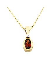 9ct Gold January Birthstone Pendant