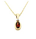 9ct Gold January Birthstone Pendant