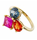9ct YG Multi Stone Ring