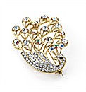 Gold Coloured Swan Shaped Brooch