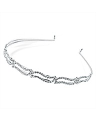 Silver Colour Crystal Headband
