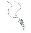 Silver Coloured Tooth Shaped Necklace