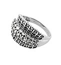 9ct White Gold Baguette Diamond Ring