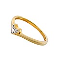 9ct YG Diamond Set Heart Ring