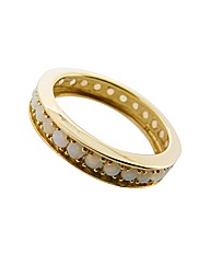 GPS Floral Diamond and Pearl Ring
