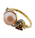 9ct YG Multi-stone and Diamond Ring