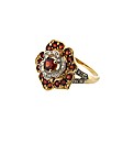 9ct Diamond and Garnet Ring