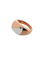 Gents 9ct Rose Gold Diamond Ring