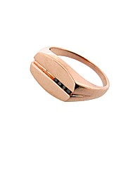 Gents 9ct Rose Gold Diamond Ring