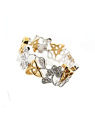 Silver and Diamond Set Celtic Ring