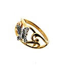 GPS Diamond Butterfly Ring