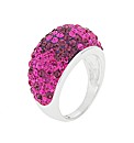 Sterling Silver Purple Crystal Ring