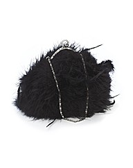 Lili Bou Feather Evening Bag