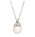 Jon Richard Crystal Cap Pearl Pendant