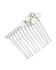 Jon Richard Crystal Pearl Hair Comb