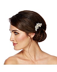 Jon Richard Pearl Flower Hair Comb