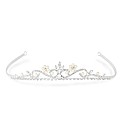Jon Richard Pearl Crystal Flower Tiara