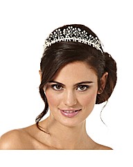 Jon Richard Pearl Crystal Twig Tiara