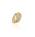 Sterling Silver and cz Bridal Set Ring