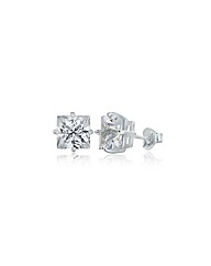 Sterling Silver Gents 9mmcz Stud Earring