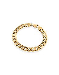 Sterling Silver Gold Plated Curb Brace