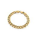 Sterling Silver Gold Plated Curb Brace