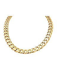 Sterling Silver Gold Plated Curb Neck