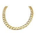 Sterling Silver Gold Plated Curb Neck