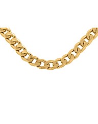 Sterling Silver Gold Plated Curb Neck