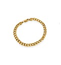 Sterling Silver Plated Silver Curb Brac