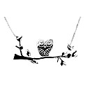 Sterling Silver Owl Necklace