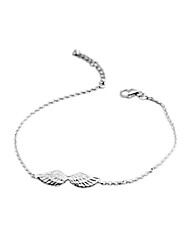 Sterling Silver Angel Wing Bracelet