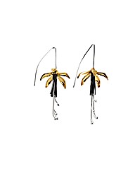 Sterling Silver Flower Earrings