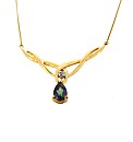 9ct Yellow Gold Mystic Topaz Necklace