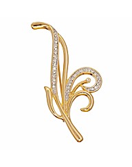 Crystal Set Brooch