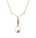 9ct Yellow Gold Pearl Necklace