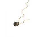 Small Brass Aspen Leaf Necklace