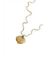 Small Gold Aspen Leaf Necklace