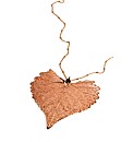 Jumbo Cotton Wood RoseGold Leaf Necklace