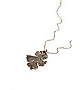 Medium Copper Lacey Oak Leaf Necklace