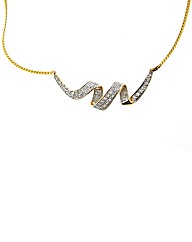 9ct Yellow Gold 0.50ct Diamond Necklace