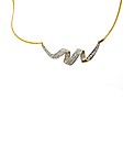 9ct Yellow Gold 0.50ct Diamond Necklace