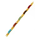 Gold Plated Jade Bracelet