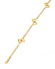 9ct YG Entwined Link Bracelet