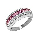 9ct Gold Pink Sapphire and Diamond Ring