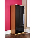 Faro 2 Door Wardrobe / Oak-Black