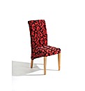 Abbey Chair (Single)Black-Deep Red