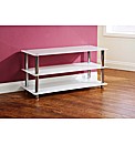 Odyssey Small 3 Tier TvUnit White/Chrome