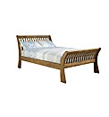 Olivia Curved Double Bed  / Rustic Pine