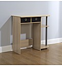 Jorvik Pc Desk Beech/Black/Silver